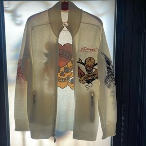 Exclusive sip down Ed Hardy sweater